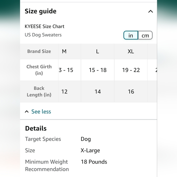 Kyeese Wear Turtleneck Cable Knit XL dog sweater - Picture 7 of 7